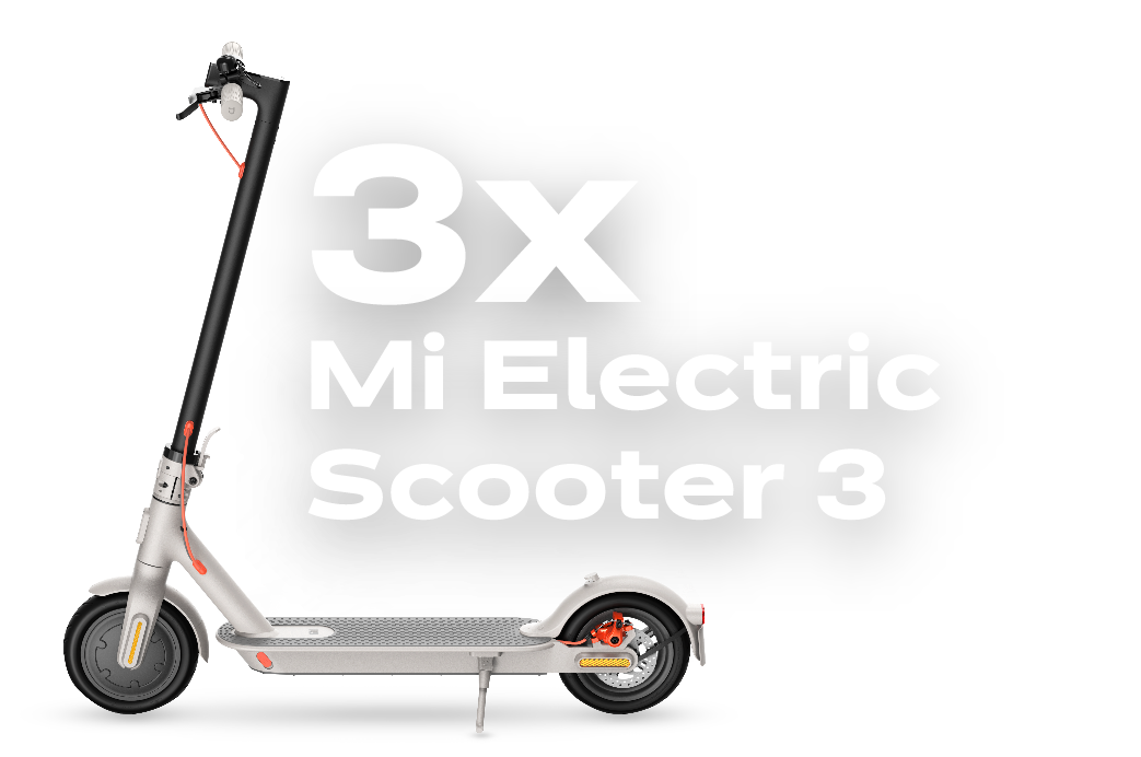 3x Mi Electric Scooter 3